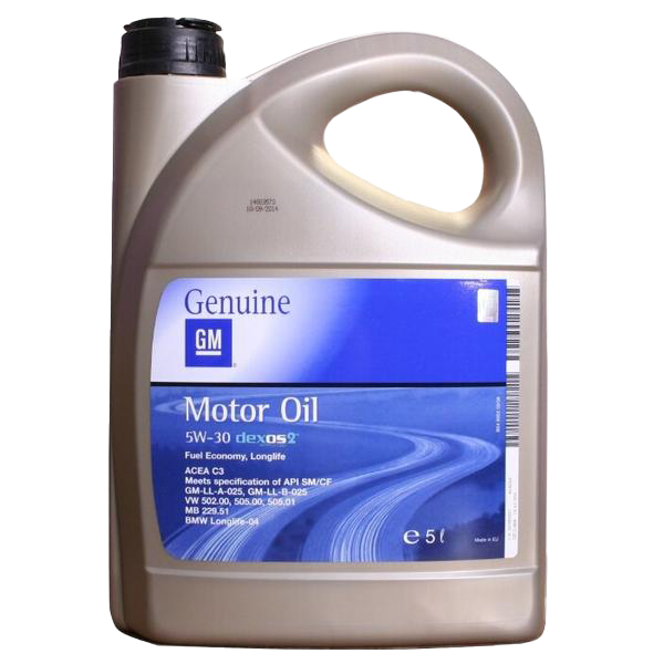 Моторное масло General Motors Longlife Dexos-2 5W-30, 5л